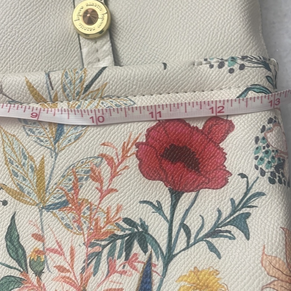 NANETTE LEPORE Bag Summer Botanical CottageCore Makena new vegan leather purse - Picture 15 of 16